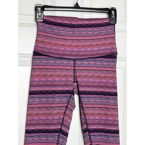 Lululemon‎ Wunder Under 31" Inseam Size 4 Space Dye Twist Naval Blue Very Light